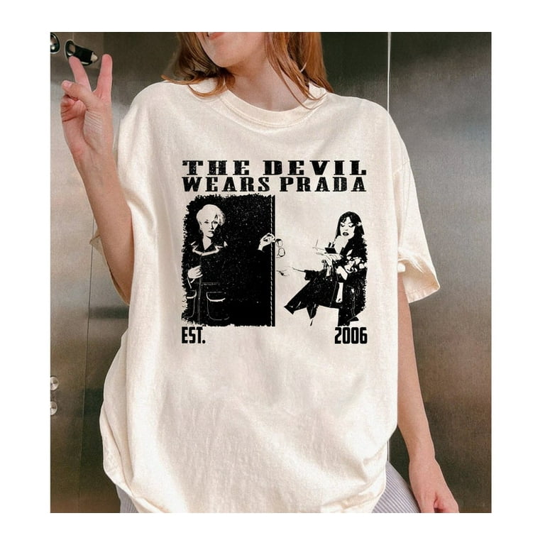 The Devil Wears Prada Shirt The Devil Wears Prada T Shirt Comedy Movie Shirt Vintage Shirt Retro T Shirt Midcentury Shirt Gift For Men Walmart