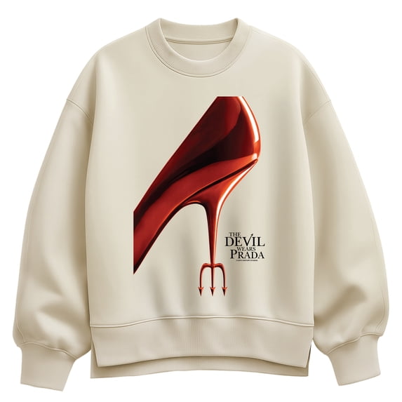 The Devil Wears Prada - Shoe - Women's Oversized Fleece Crew Sweatshirt