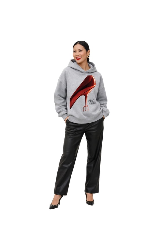 - Shoe - Women's Oversized Fleece Hoodie Sweatshirt