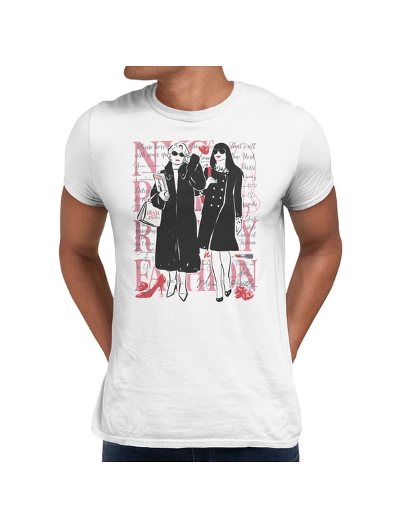 The Devil Wears Prada Silhouettes and Quotes Men's T Shirt (White, S-XXXL)