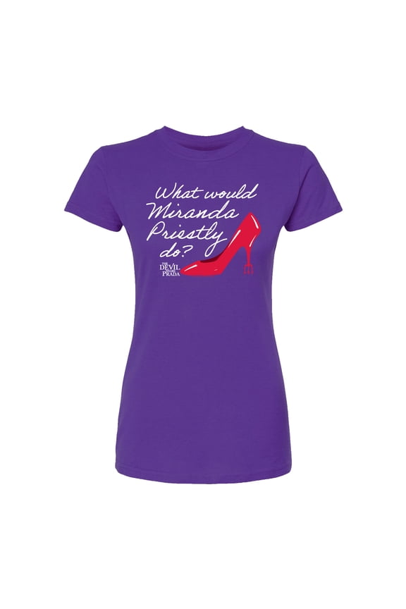 - What Would Miranda Do - Juniors Fitted Graphic T-shirt