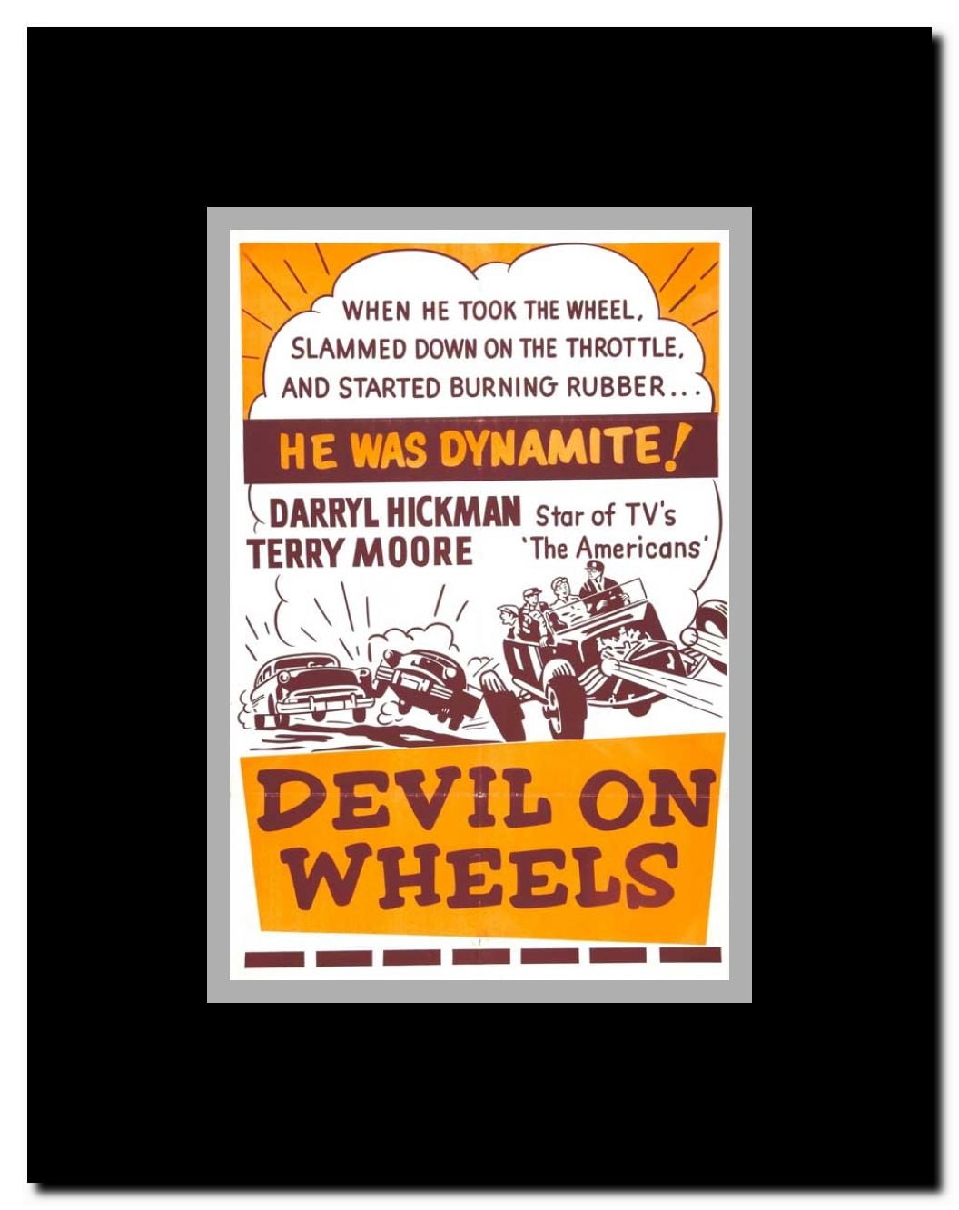 The Devil on Wheels Framed Movie Poster