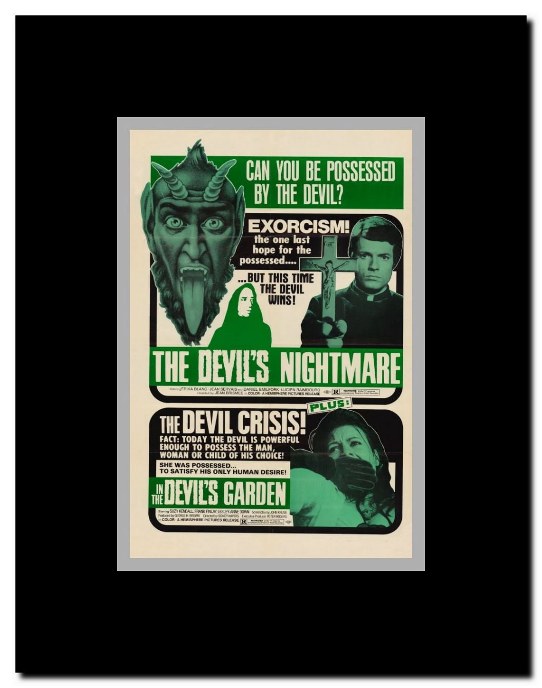 The Devil's Nightmare Framed Movie Poster