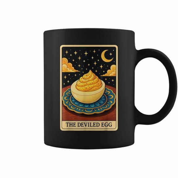 The Deviled Egg Tarot Card Coffee Mugs