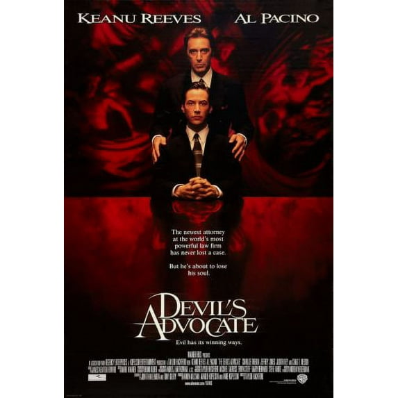 The Devils Advocate Movie Poster Wall Decor Art Art Poster 24x36 Square Adults Poster Time