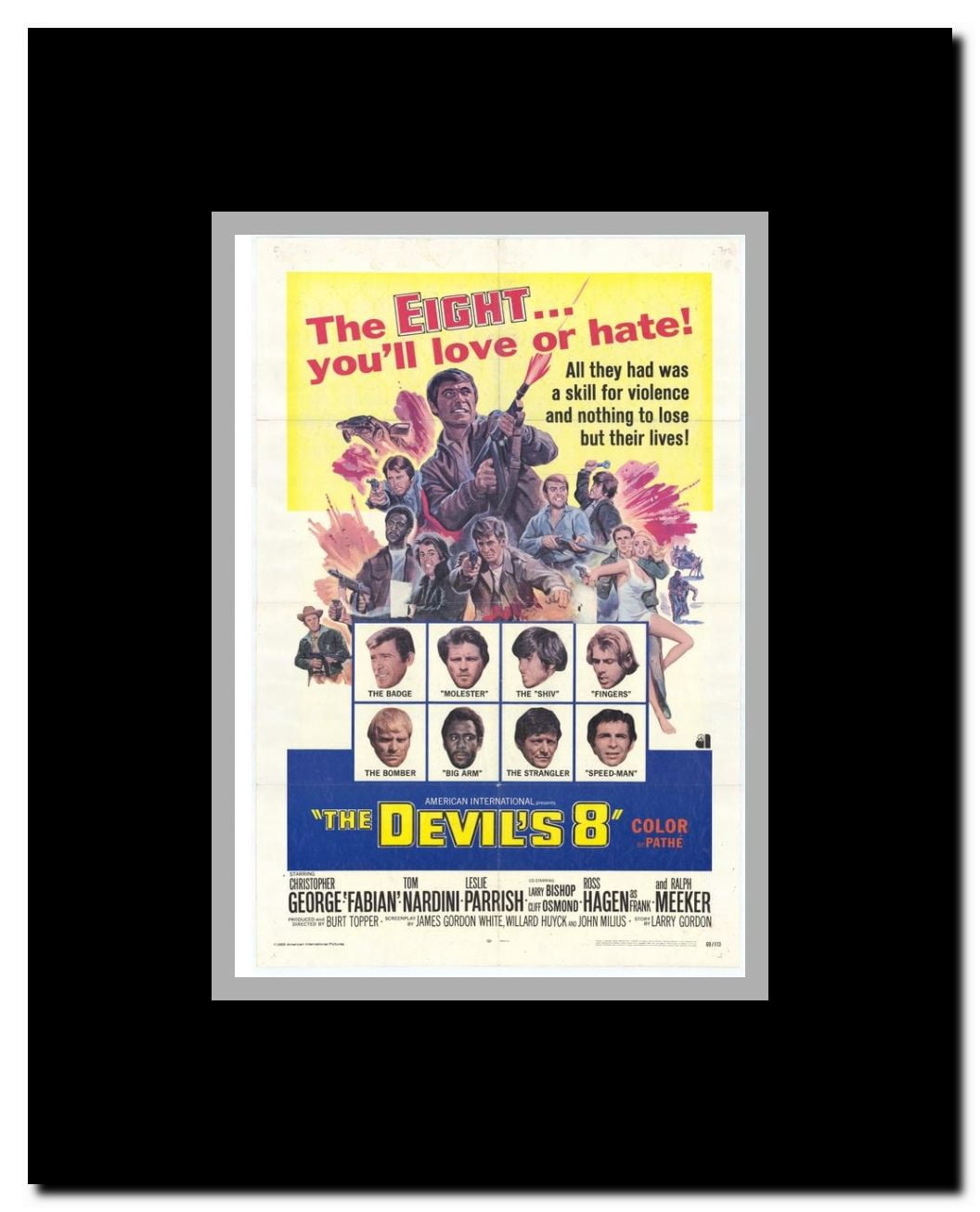 The Devils Eight Framed Movie Poster