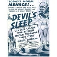 thumbnail image 1 of The Devils Sleep Bennies Phenos Drugs 1950's Blue Large Wall Art Print, 1 of 1