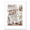 thumbnail image 1 of The Devils Sleep Bennies Phenos Drugs 1950's Framed Wall Art Print, 1 of 5