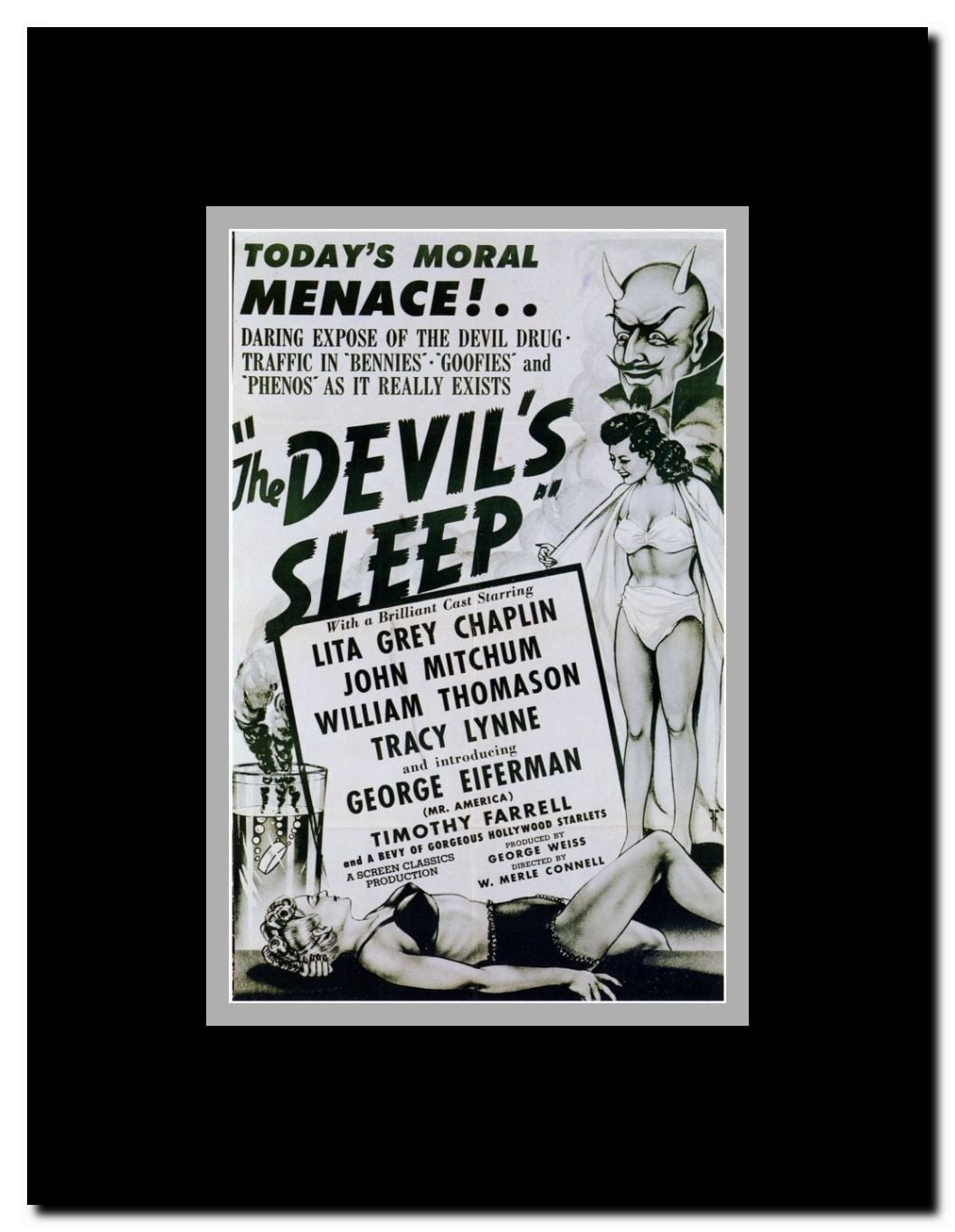 The Devils Sleep Framed Movie Poster
