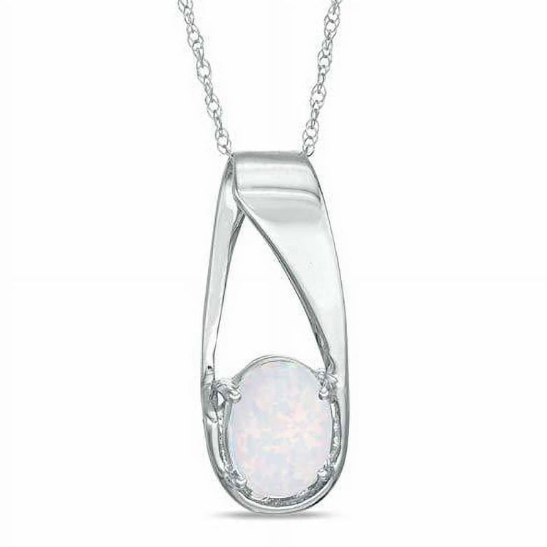 The Diamond Deal Lab Created Oval 6.00MM Opal Gemstone October