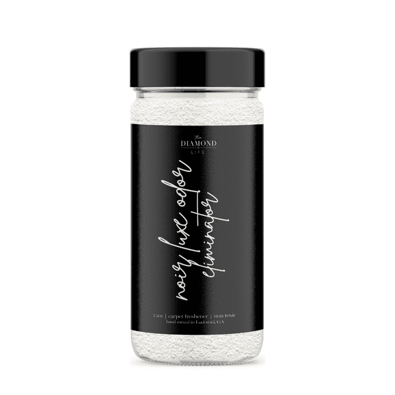 The Diamond Life Home 'Noir Luxe' Odor Eliminating Carpet Deodorizer Air Freshener Spray, Sea Salt & Black Plum, 16 Oz, 1 Count, 1 Pack
