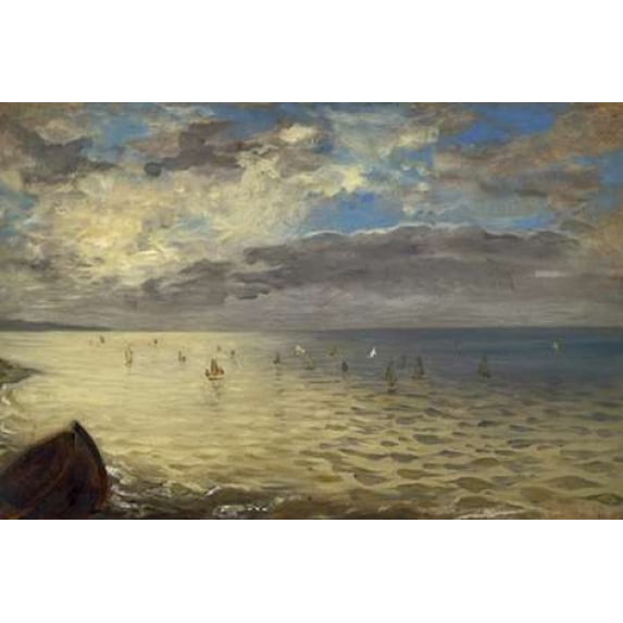 The Dieppe Sea Poster Print by Eugene Delacroix (20 x 28)