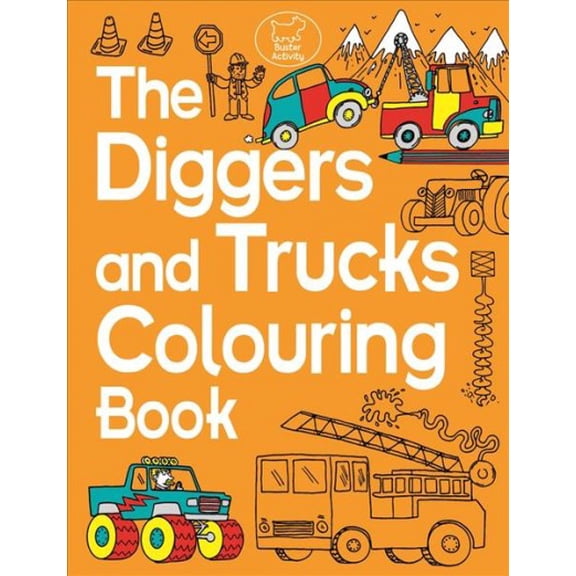 Pre-Owned The Diggers and Trucks Colouring Book Paperback