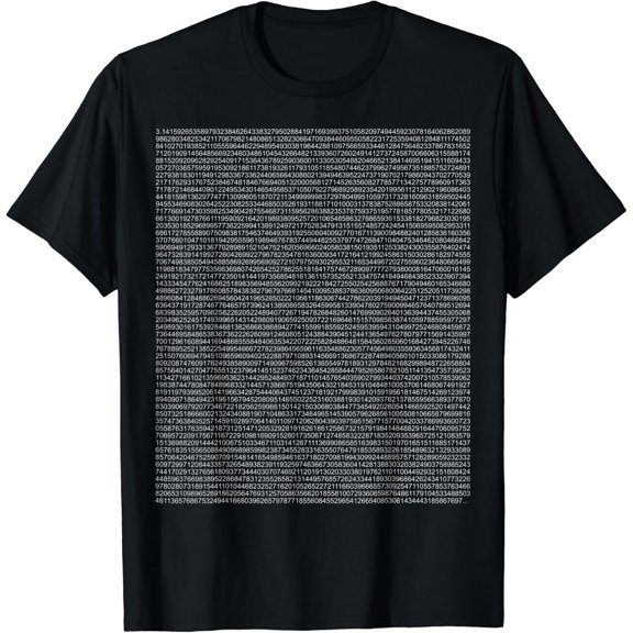 The Digits Of Pi - Math Teacher, Mathematics Number T-Shirt Size S-5XL