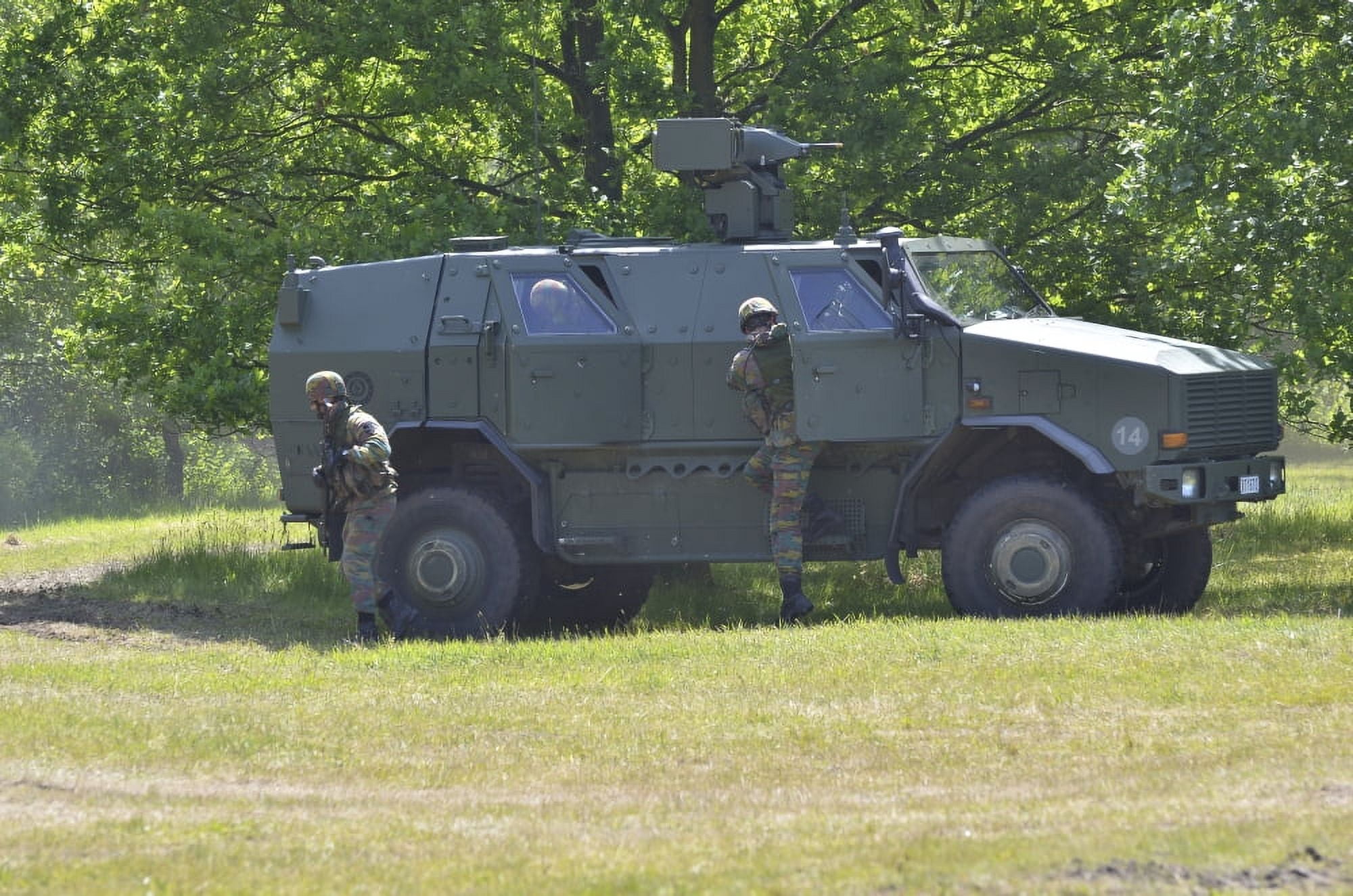 The Dingo 2 MPPV used by the Belgian Army Canvas Art - Luc De JaegerStocktrek Images (18 x 12)