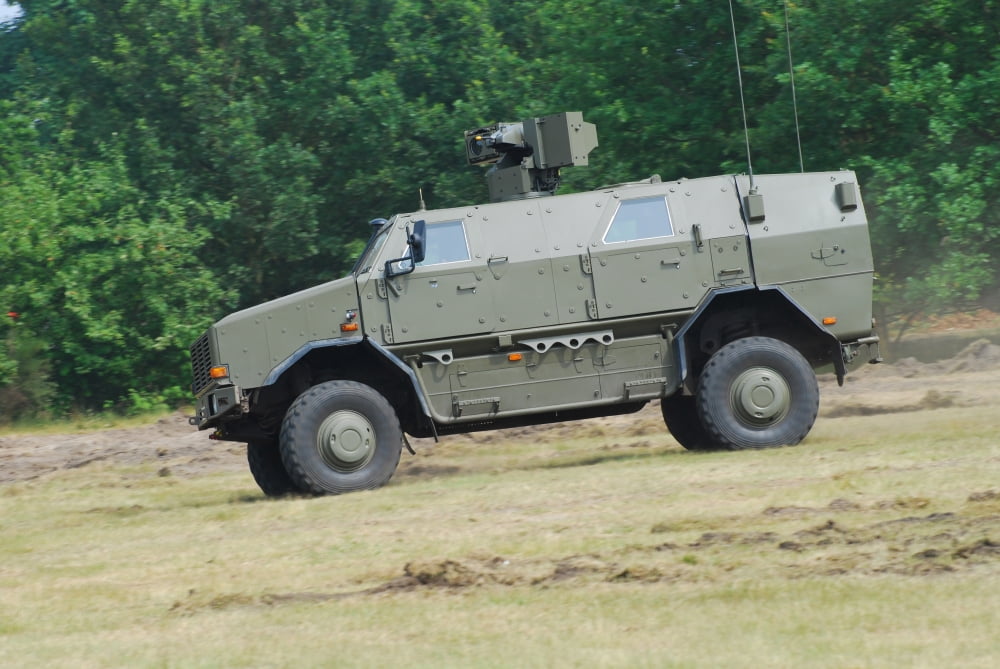 The Dingo 2 in use by the Belgian Army Canvas Art - Luc De JaegerStocktrek Images (34 x 23)