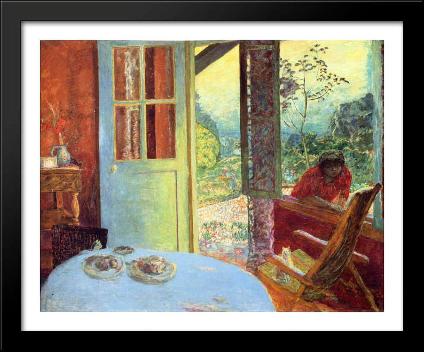The Dining Room in the Country 34x28 Large Black Wood Framed Print Art