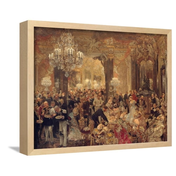 The Dinner at the Ball, 1878, Framed Art Print Wall Art by Adolph Friedrich von Menzel Sold by Art.Com
