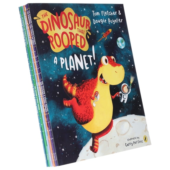 The Dinosaurs That Pooped Series by Tom Fletcher: 6 Books Set - Ages 5-7 - Paperback