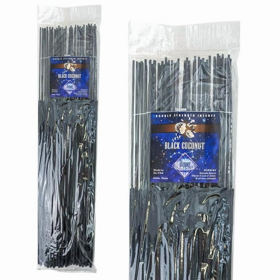 The Dipper 19" Jumbo Incense Sticks 50 Count Pack Double Strength - Black Coconut Scent