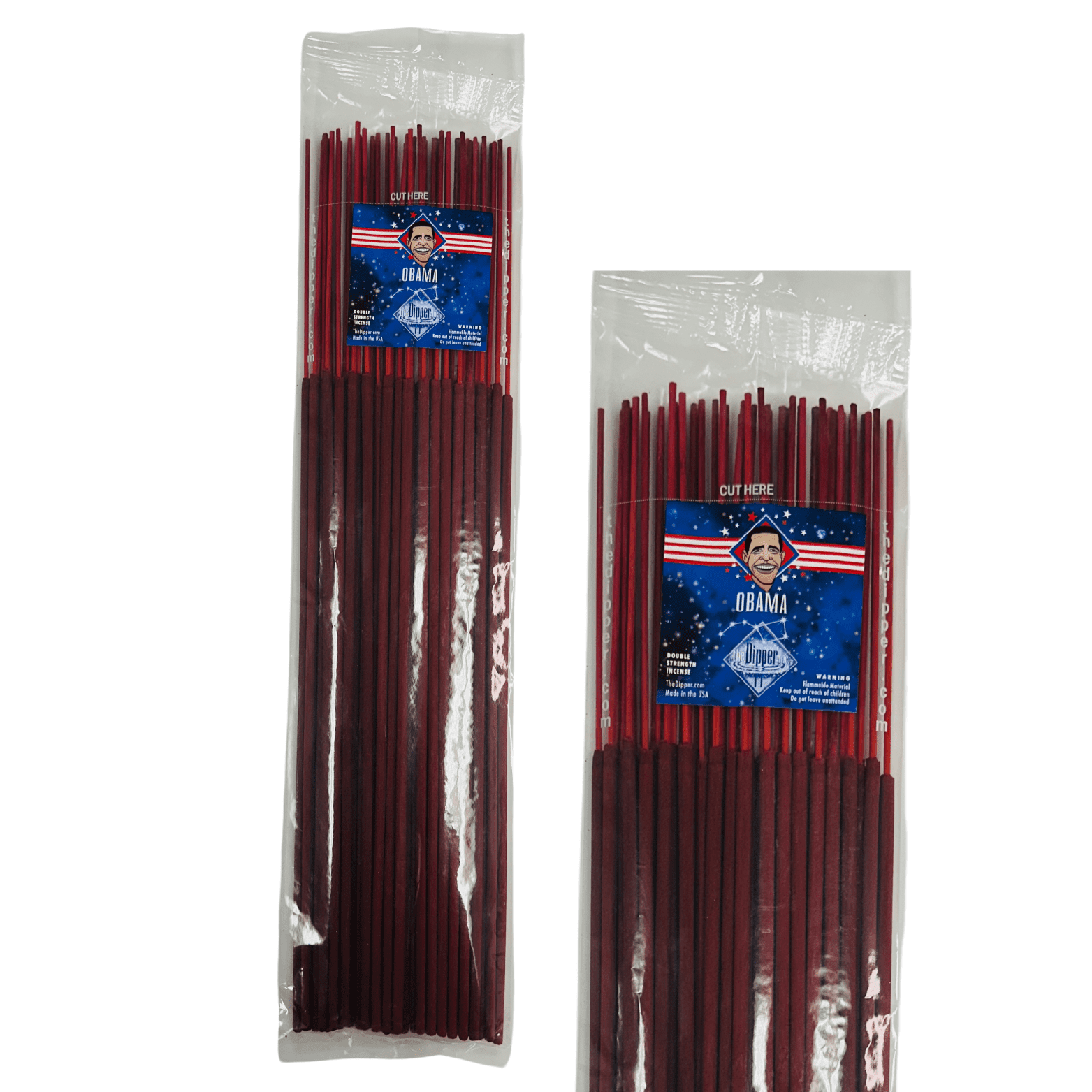 The Dipper 19" Jumbo Incense Sticks 50 Count Pack Double Strength - Obama Scent