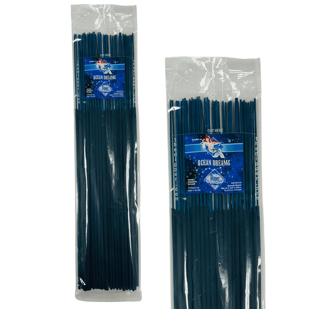 The Dipper 19" Jumbo Incense Sticks 50 Count Pack Double Strength - Ocean Dreams