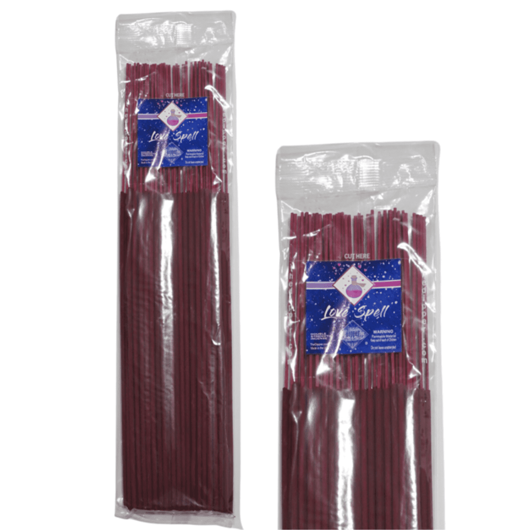 The Dipper 19" Jumbo Incense Sticks 50 Count Pack Double Strength - Love Spell