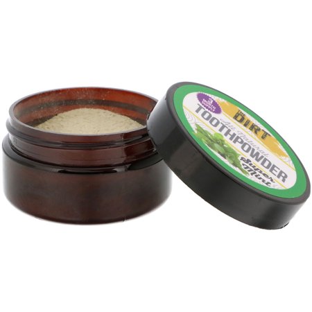 The Dirt  All Natural Toothpowder  Super Mint   88 oz  25 g