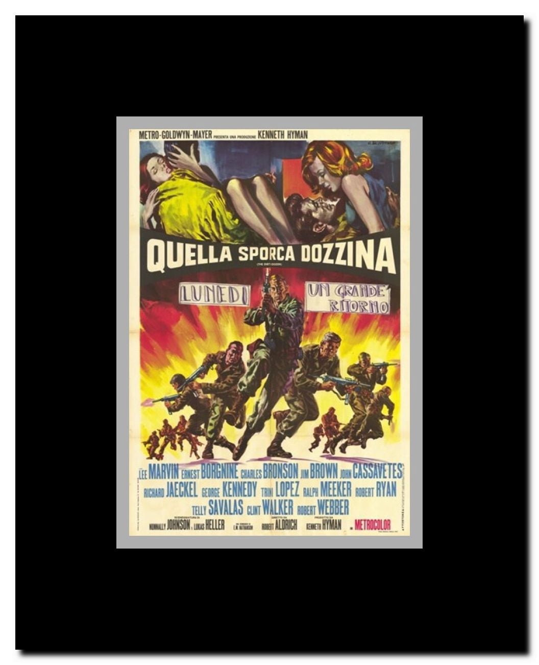 The Dirty Dozen Framed Movie Poster