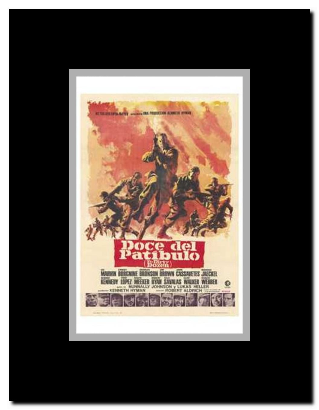 The Dirty Dozen Framed Movie Poster