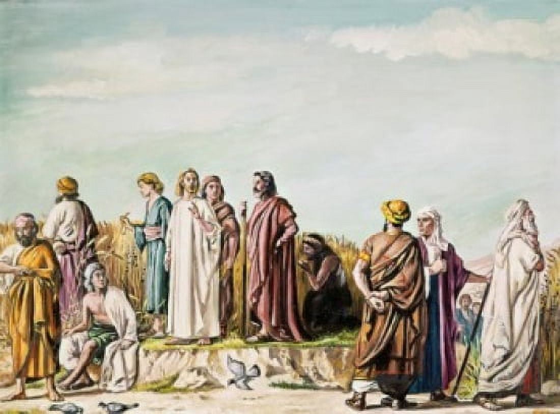 The Disciples Plucking Corn On The Sabbath Carlos Marko (1805-1871 Hungarian) Canvas Art - Carlos Marko (18 x 24)