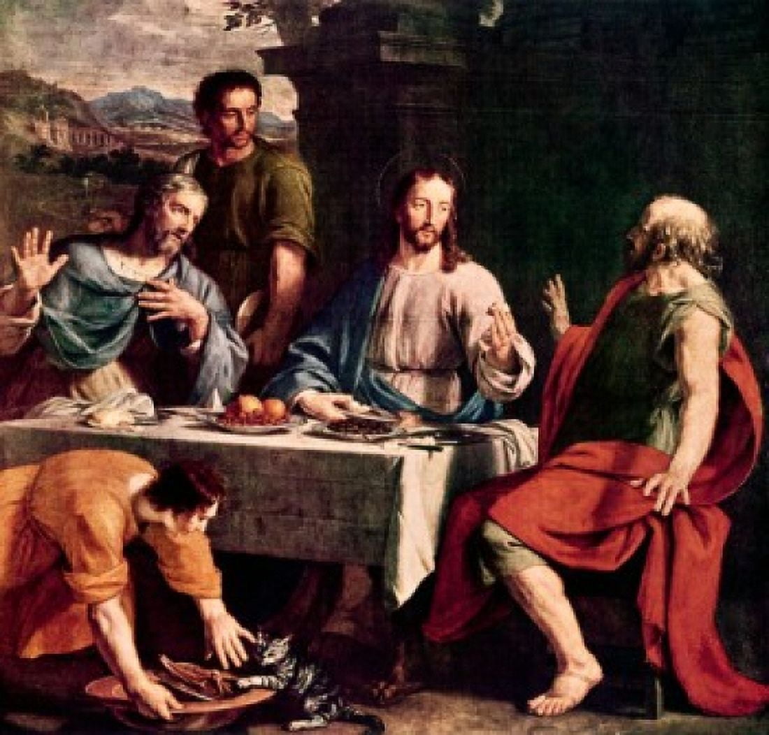 The Disciples at Emmaus Philippe de Champaigne (1602-1674 Danish) Canvas Art - (18 x 24)