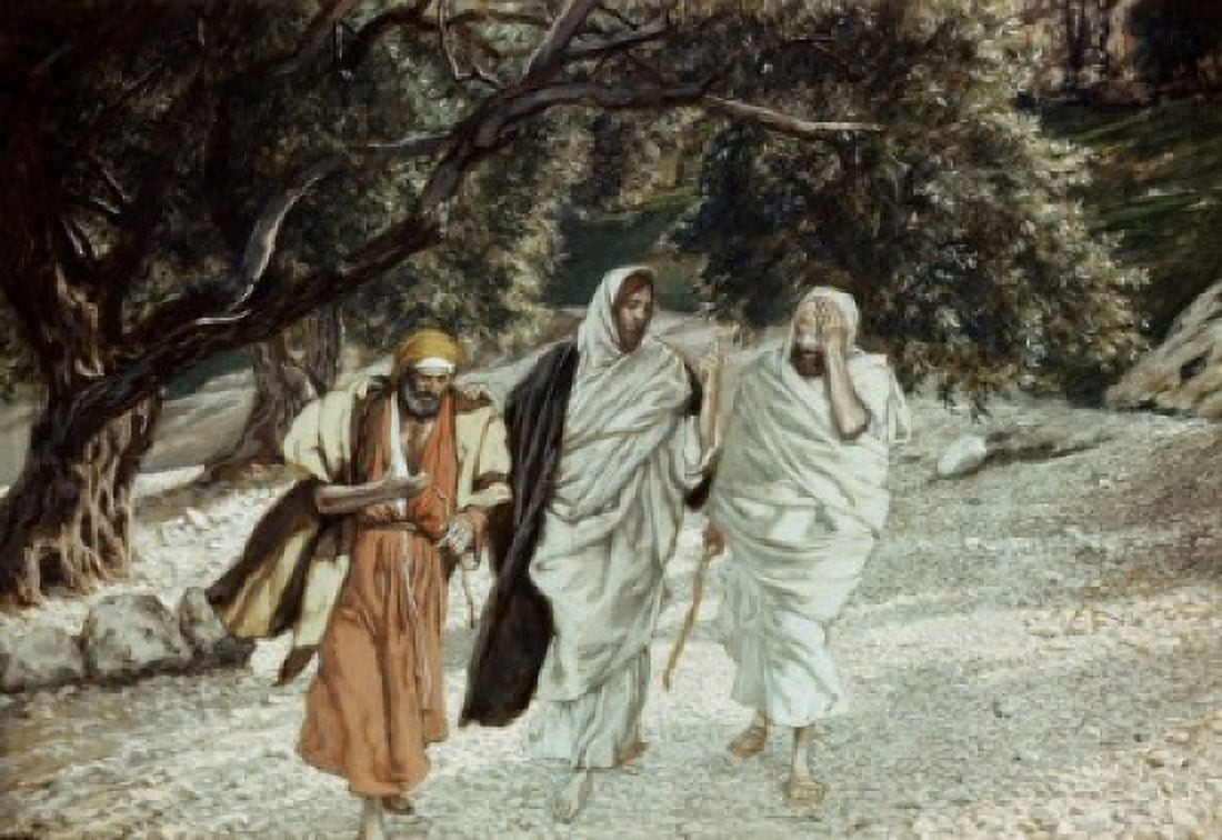 The Disciples on the Road to Emmaus James Tissot (1836-1902 French) Jewish Museum New York Canvas Art - James Tissot (18 x 24)