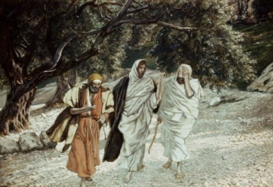 The Disciples on the Road to Emmaus James Tissot (1836-1902 French) Jewish Museum New York Canvas Art - James Tissot (24 x 36)