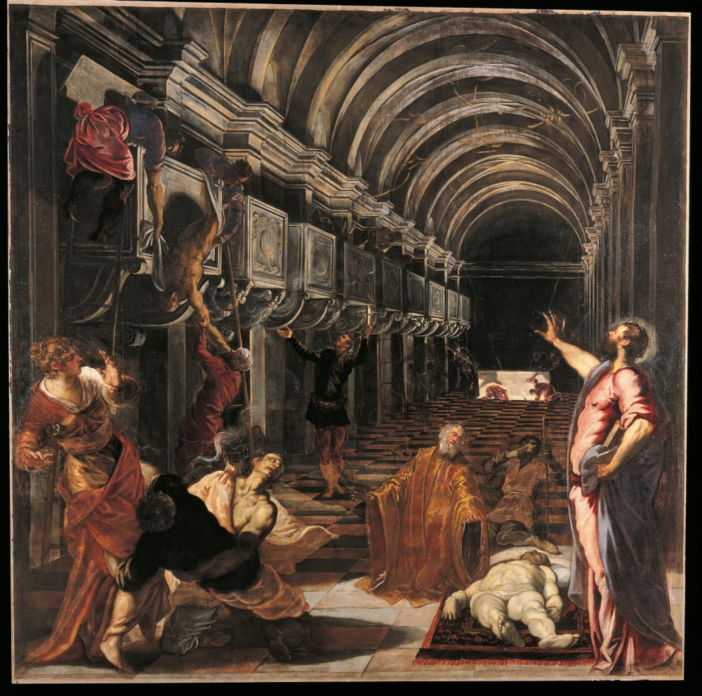 The Discovery Of St Marks Body Canvas Art -  (36 x 24)