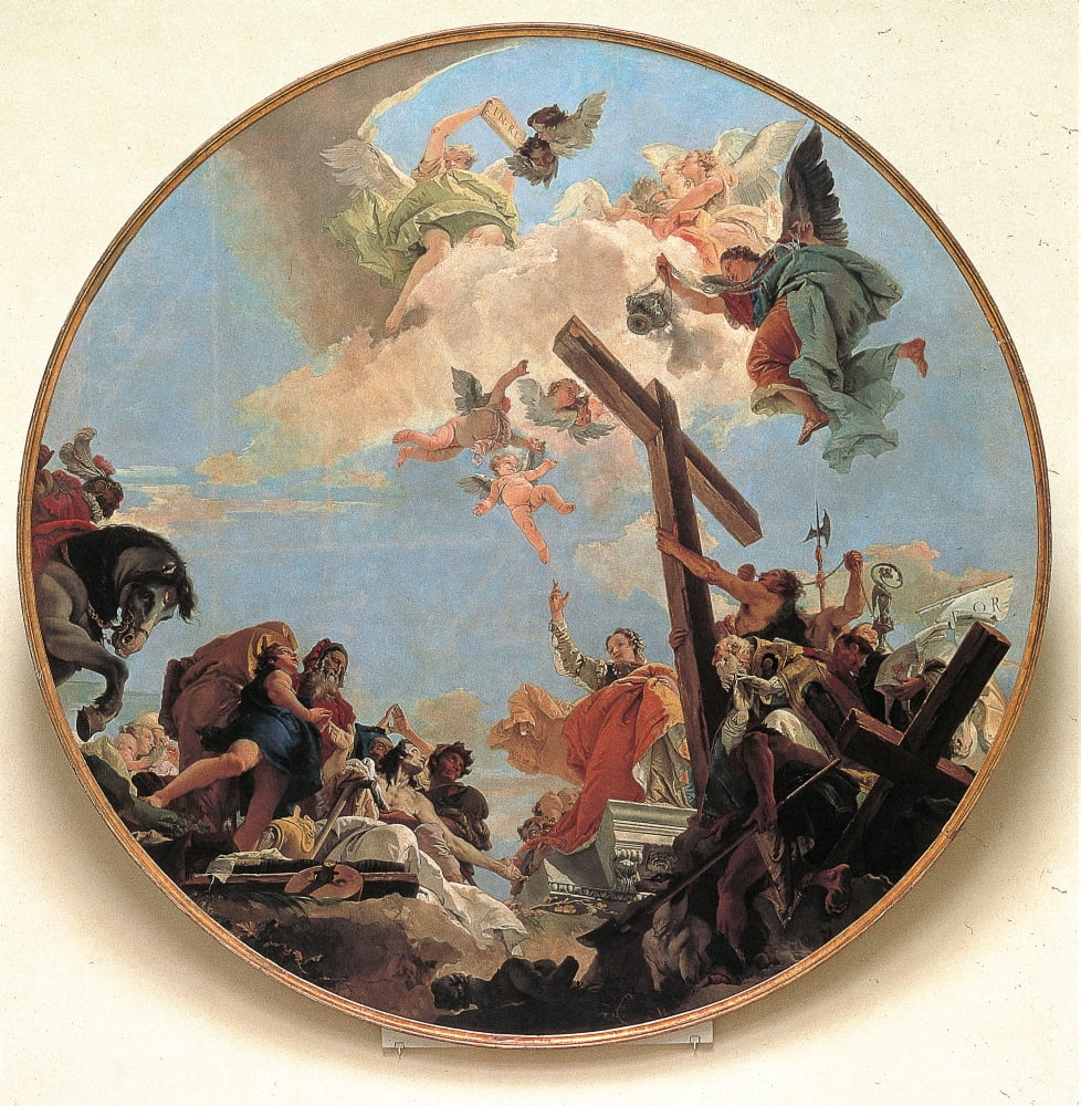 The Discovery Of The True Cross And St Helena Canvas Art - (18 x 24)