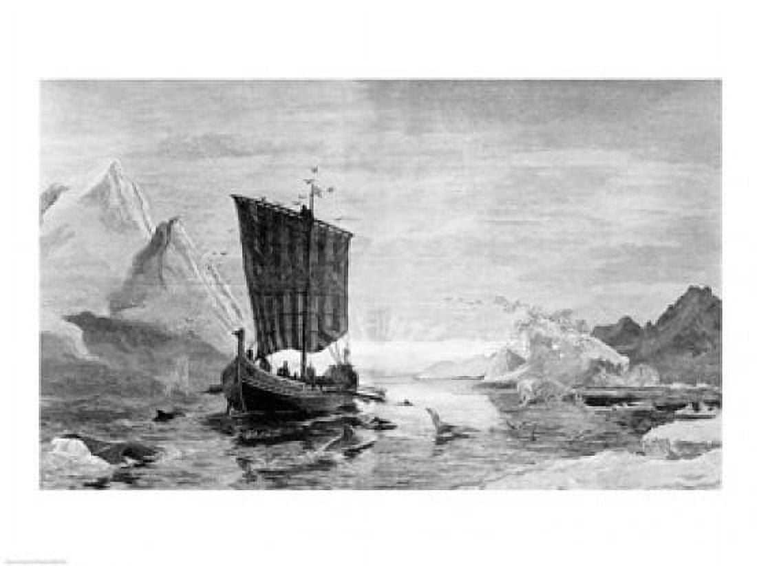 The Discovery of Greenland Canvas Art - (36 x 24)
