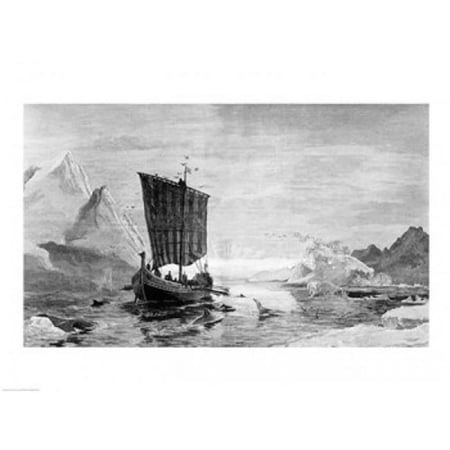 The Discovery of Greenland Poster Print - 24 x 18 in.