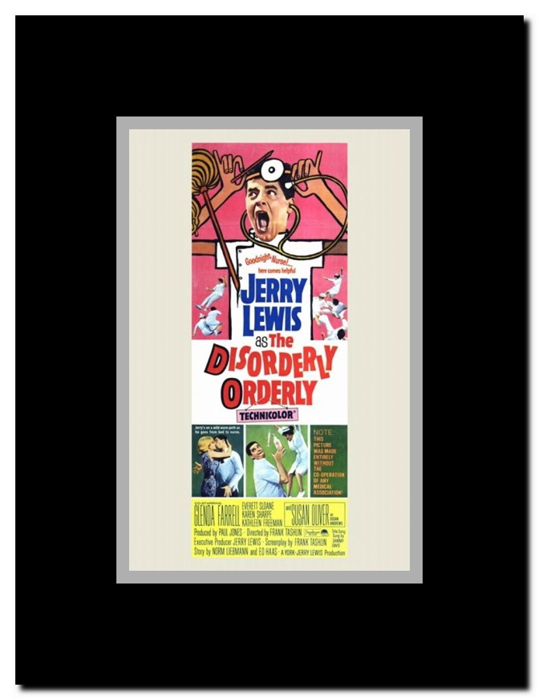 The Disorderly Orderly Framed Movie Poster