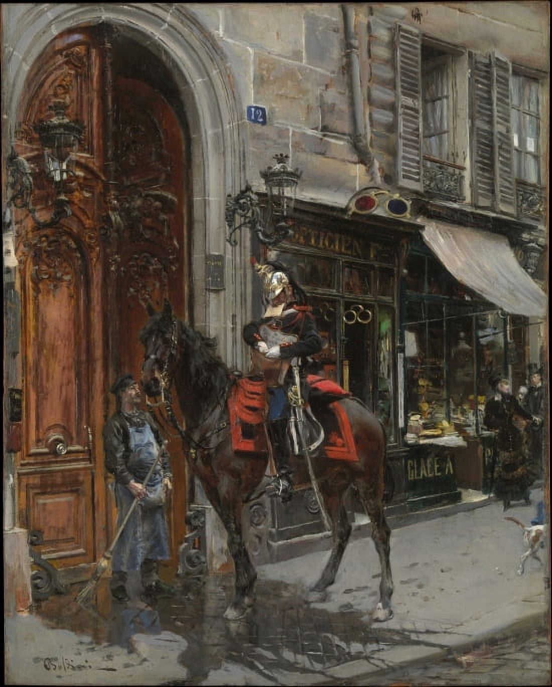 The Dispatch Bearer Canvas Art - Giovanni Boldini (18 x 24)