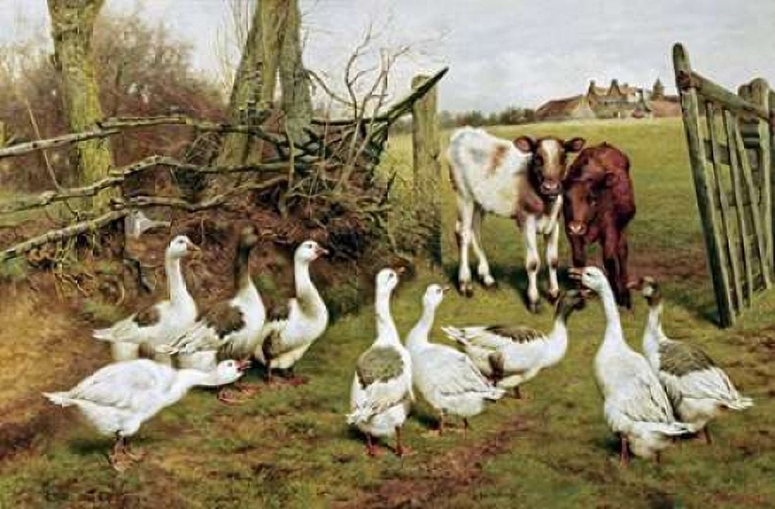 The Disputed Gate Canvas Art - Herbert William Weekes (24 x 36)