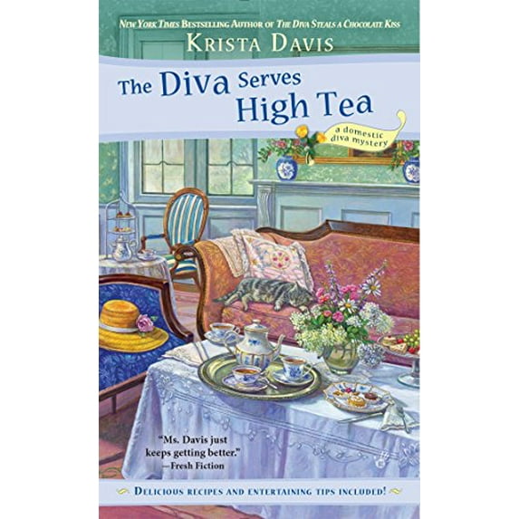 Pre-Owned Domestic Diva Mystery The Diva Serves High Tea, Book 10, (Paperback)