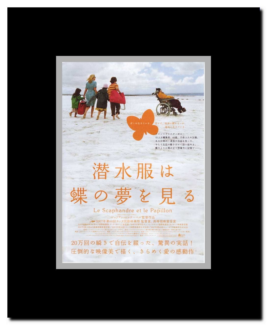 The Diving Bell and the Butterfly Framed Movie Poster