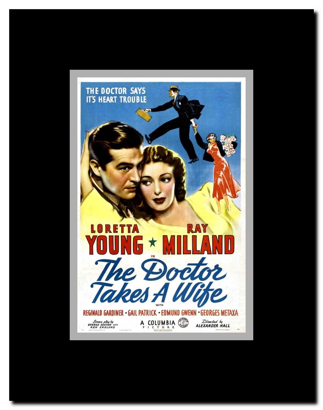 The Doctor Takes a Wife Framed Movie Poster