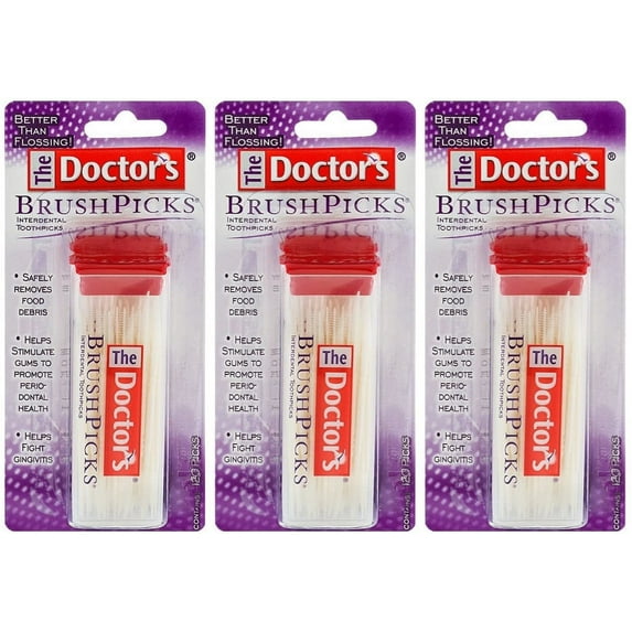 The Doctor's BrushPicks 120 Each (Pack of 3)