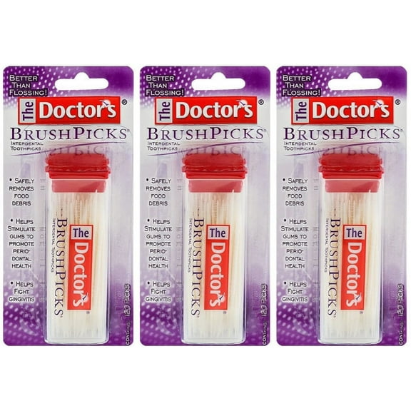The Doctor's BrushPicks 120 Each (Pack of 3)