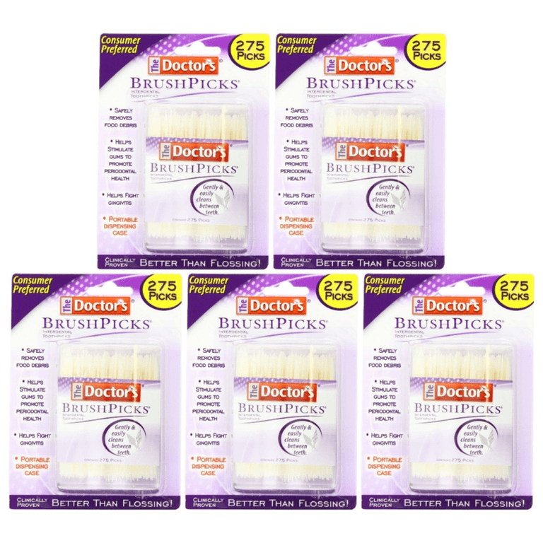 The Doctor's, Interdental Toothpicks, 275 CT, Pack of 5 - Walmart.com