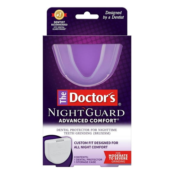 The Doctor's NightGuard, Mouth Guard for Grinding Teeth, Dental Guard for Bruxism, Night Guard for Teeth, 1 Pack