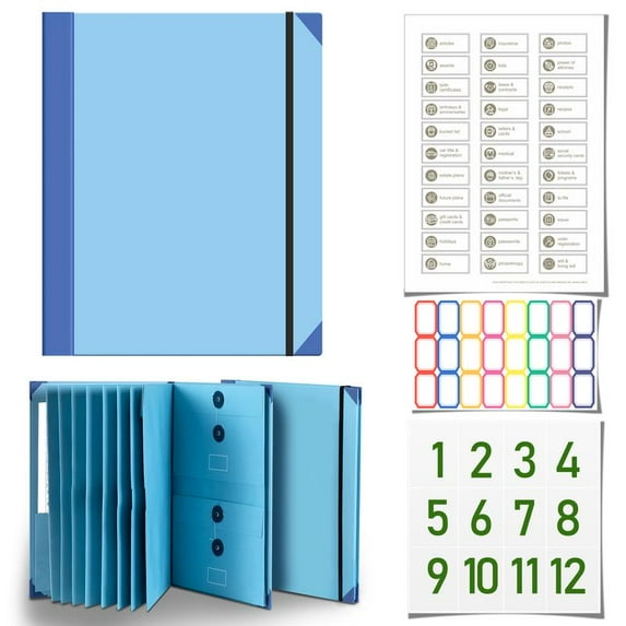 Document Organizer | Life Binder for Important Documents - Thin