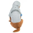 thumbnail image 1 of The Dodo Heather Gray Sundays Dog Hoodie LARGE, 1 of 8
